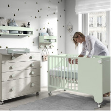 COMODA LUXOR CON RUEDAS MUEBLES ROS 8 TIRADORES